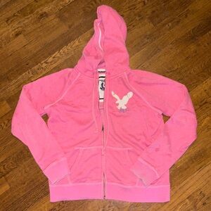 American Eagle Sweatshirt, Women’s Size XL, Zip Up Hoodie, Small Stain, See Pics